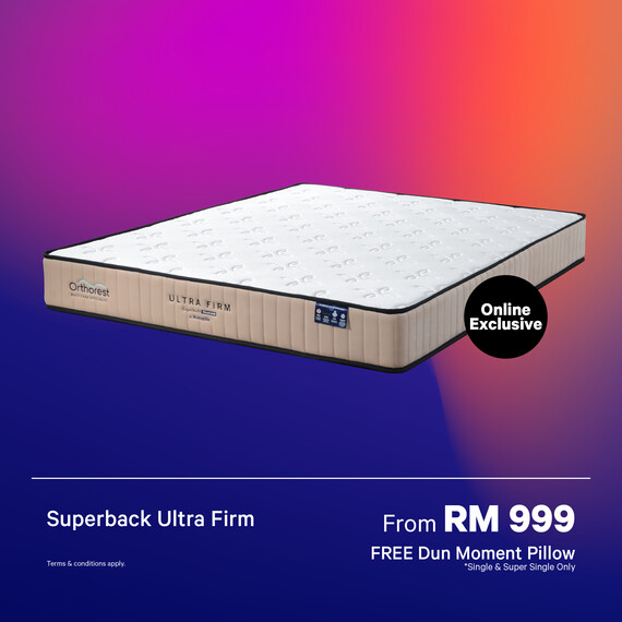 [Online Exclusive] Orthorest SuperBack Ultra Firm Mattress